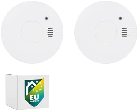 Smartwares Rauchmelder mit optischem Sensor - TÜV geprüft, 1 Jahr Batterie, 85 dB für optimale Sicherheit zuhause