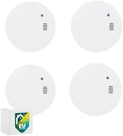 Smartwares Rauchmelder mit optischem Sensor - TÜV geprüft, 1 Jahr Batterie, 85 dB für optimale Sicherheit zuhause