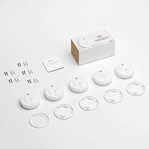 X-Sense Rauchmelder Set 5er - 10 Jahre Batterie, fotoelektrisch, sicher & energiesparend für Zuhause