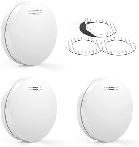 CPVAN Rauchmelder 10 Jahre Batterie - Wartungsfrei, EN14604 Zertifiziert, Ideal für Zuhause, 3er Set