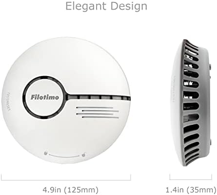Rauchmelder von Markenname - Effiziente Feueralarm mit LED-Anzeige & Stummschaltung - Ideal für Ihr Zuhause (6er Pack)