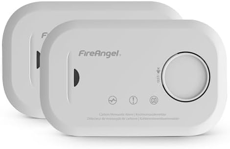 FireAngel Kohlenmonoxidmelder FA6813 - 10-Jahres-Sensor CO-Warner für sicheres Zuhause & unterwegs
