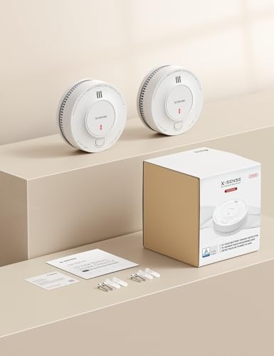 X-Sense Rauchmelder Set 5er - 10 Jahre Batterie, fotoelektrisch, sicher & energiesparend für Zuhause