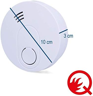 Unitec Rauchwarnmelder - Zertifiziert nach DIN EN 14604 - 10 Jahre Batterielaufzeit für umfassenden Schutz zu Hause