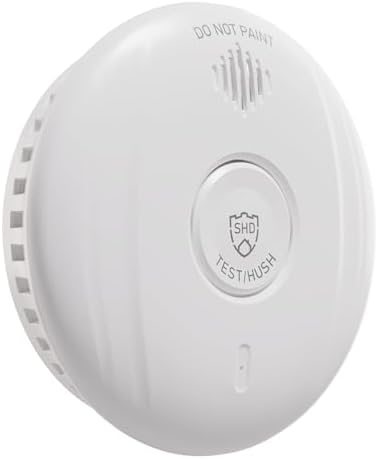 SHD by OneConcept 10er-Set Mini-Rauchmelder mit Magnethalterung – ideal für Küche, Büro & Wohnwagen, mit Testfunktion &