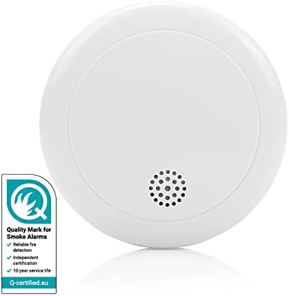 Smartwares Rauchmelder mit Q-Qualitätssiegel - 10 Jahre Lebensdauer & Batterielebensdauer - Zuverlässiger Brandschutz fü