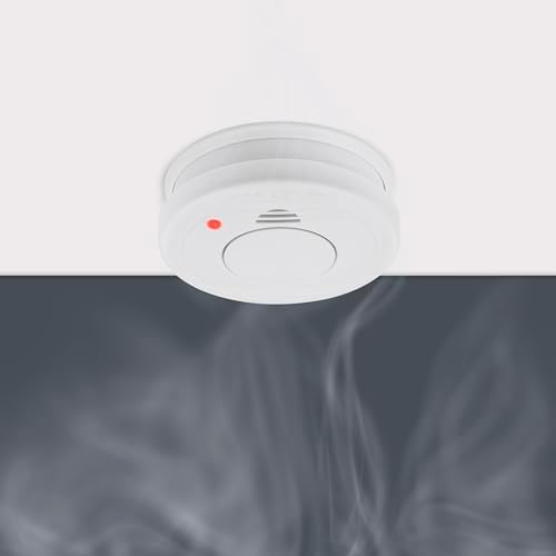 Smartwares Rauchmelder mit optischem Sensor - TÜV geprüft, 1 Jahr Batterie, 85 dB für optimale Sicherheit zuhause