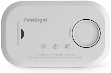 FireAngel Kohlenmonoxidmelder FA6813 - 10-Jahres-Sensor CO-Warner für sicheres Zuhause & unterwegs