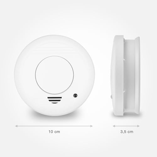 Smartwares Rauchmelder mit optischem Sensor - TÜV geprüft, 1 Jahr Batterie, 85 dB für optimale Sicherheit zuhause