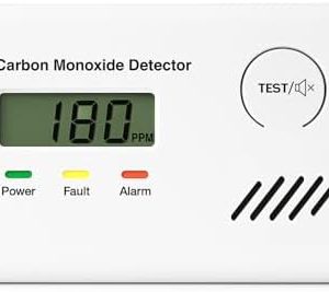 ZYTA Kohlenmonoxid Melder – Tragbarer CO Melder mit LCD, 10-Jahres-Sensor für sicheres Zuhause