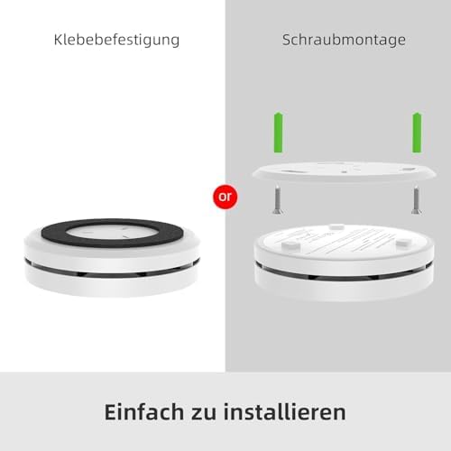 CPVAN Rauchmelder 10 Jahre Batterie - Wartungsfrei, EN14604 Zertifiziert, Ideal für Zuhause, 3er Set