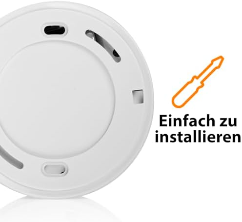 Smartwares Rauchmelder mit optischem Sensor - TÜV geprüft, 1 Jahr Batterie, 85 dB für optimale Sicherheit zuhause