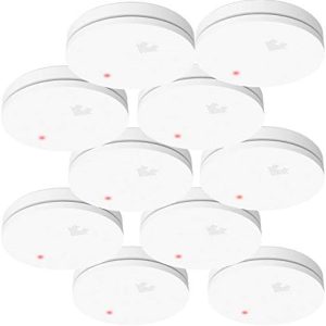 VisorTech Rauch-Warnalarm: Fotoelektrischer Rauchmelder 10er-Set für optimale Sicherheit im Zuhause