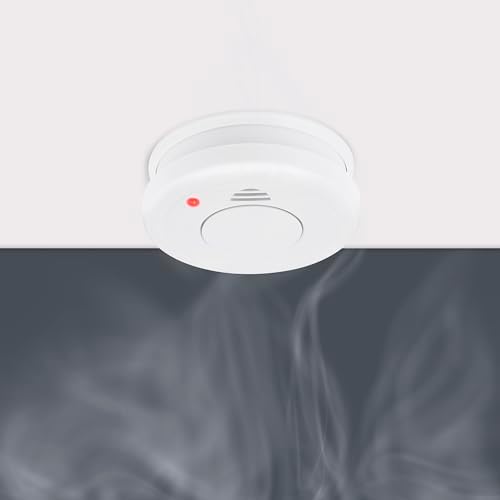 Smartwares Rauchmelder mit optischem Sensor - TÜV geprüft, 1 Jahr Batterie, 85 dB für optimale Sicherheit zuhause