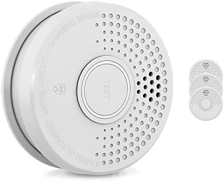 SHD by OneConcept 10er-Set Mini-Rauchmelder mit Magnethalterung – ideal für Küche, Büro & Wohnwagen, mit Testfunktion &