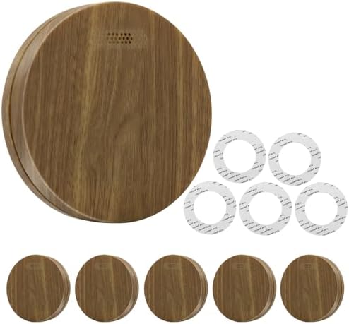 Rauchmelder 10 Jahre Batterie 5er Set - TÜV Rheinland zertifizierte Flach-Feuermelder mit 85dB Alarm für optimalen Brand