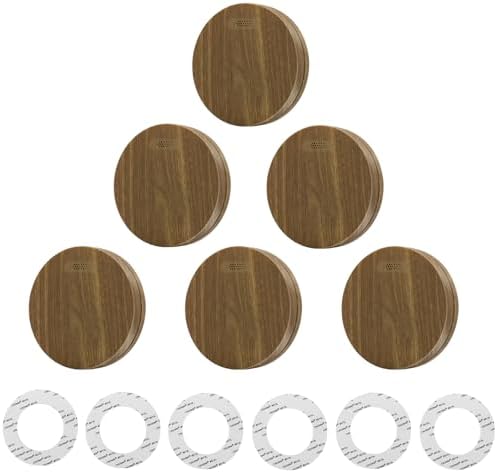 Rauchmelder 10 Jahre Batterie 5er Set - TÜV Rheinland zertifizierte Flach-Feuermelder mit 85dB Alarm für optimalen Brand