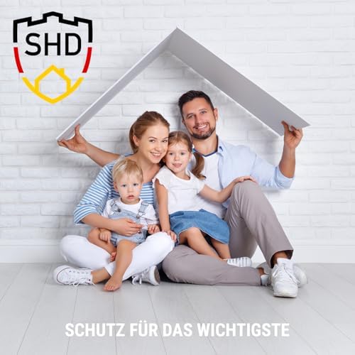 SHD by OneConcept 10er-Set Mini-Rauchmelder mit Magnethalterung – ideal für Küche, Büro & Wohnwagen, mit Testfunktion &