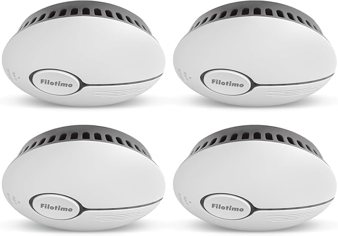 Rauchmelder von Markenname - Effiziente Feueralarm mit LED-Anzeige & Stummschaltung - Ideal für Ihr Zuhause (6er Pack)