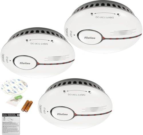 Rauchmelder von Markenname - Effiziente Feueralarm mit LED-Anzeige & Stummschaltung - Ideal für Ihr Zuhause (6er Pack)