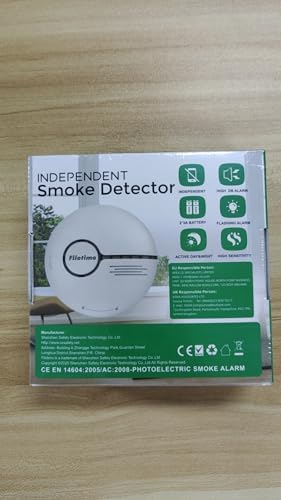 Rauchmelder von Markenname - Effiziente Feueralarm mit LED-Anzeige & Stummschaltung - Ideal für Ihr Zuhause (6er Pack)