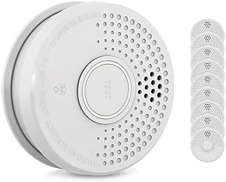 SHD by OneConcept 10er-Set Mini-Rauchmelder mit Magnethalterung – ideal für Küche, Büro & Wohnwagen, mit Testfunktion &