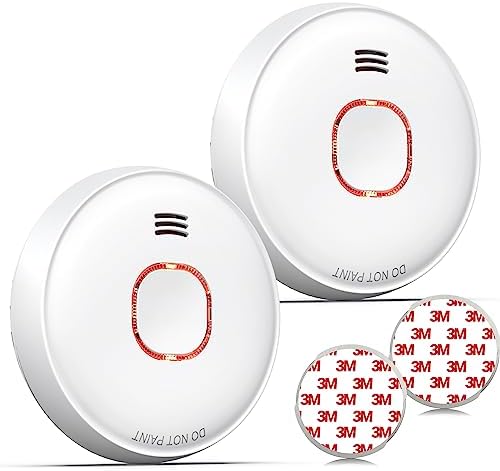 GS526 Rauchmelder 10 Jahre mit Magnet, Zertifiziert nach DIN EN14604, 85 dB Alarm, 6 Stück für sicheren Brandschutz zuha