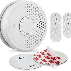 SHD by OneConcept 10er-Set Mini-Rauchmelder mit Magnethalterung – ideal für Küche, Büro & Wohnwagen, mit Testfunktion &