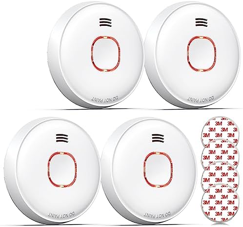 GS526 Rauchmelder 10 Jahre mit Magnet, Zertifiziert nach DIN EN14604, 85 dB Alarm, 6 Stück für sicheren Brandschutz zuha