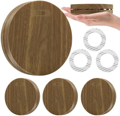 Rauchmelder 10 Jahre Batterie 5er Set - TÜV Rheinland zertifizierte Flach-Feuermelder mit 85dB Alarm für optimalen Brand