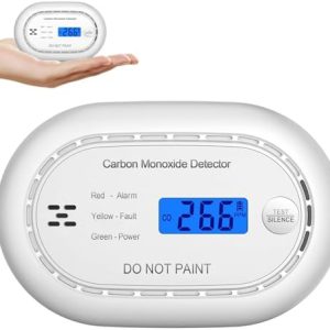 XINDUM Kohlenmonoxidmelder mit 10 Jahren Batterie, LCD-Anzeige & 85dB Alarm für maximale Haussicherheit