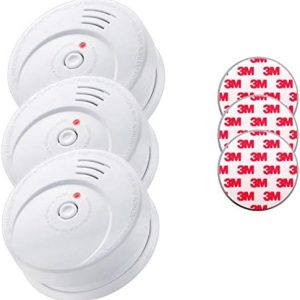 GS506 Rauchmelder 3er Set mit 10 Jahres Batterie, KRIWAN zertifiziert - Einfache Montage mit Magnetbefestigung