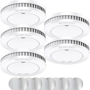 XINDUM Mini Rauchmelder 5er Set – TÜV Rheinland-zertifizierte Feuermelder mit 10 Jahre Batterie & 85 dB Alarm für sicher