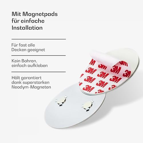 SHD by OneConcept 10er-Set Mini-Rauchmelder mit Magnethalterung – ideal für Küche, Büro & Wohnwagen, mit Testfunktion &