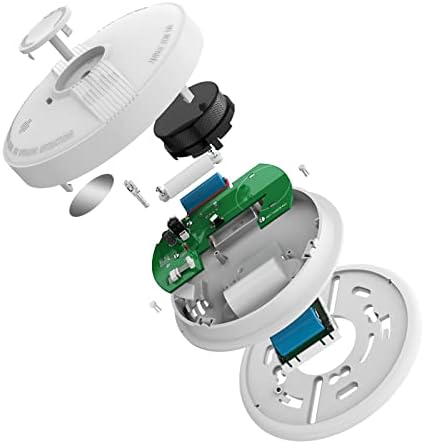HEIMAN Funkrauchmelder 10 Jahre Batteriebetrieb, 85dB Lautstärke, vernetzt und stummbar für sicheren Brandschutz zuhause
