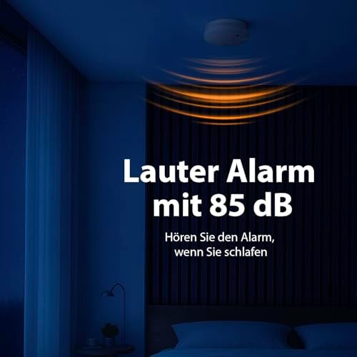 Smartwares Rauchmelder mit optischem Sensor - TÜV geprüft, 1 Jahr Batterie, 85 dB für optimale Sicherheit zuhause