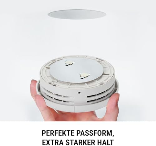 SHD by OneConcept 10er-Set Mini-Rauchmelder mit Magnethalterung – ideal für Küche, Büro & Wohnwagen, mit Testfunktion &