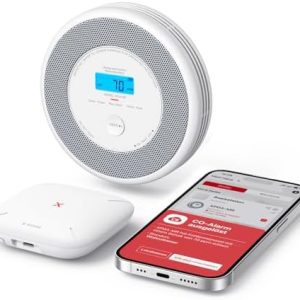 X-Sense WLAN-Rauch- und Kohlenmonoxidmelder mit Sprachalarm für sicheres Wohnen – 2-in-1 XP0A-MR11