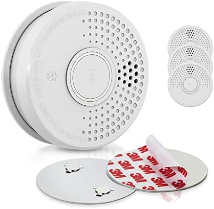 SHD by OneConcept 10er-Set Mini-Rauchmelder mit Magnethalterung – ideal für Küche, Büro & Wohnwagen, mit Testfunktion &