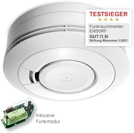 Ei Electronics Ei650RF Funkrauchmelder – Testsieger mit 10 Jahren Batterie für sicheres Wohnen in jedem Raum