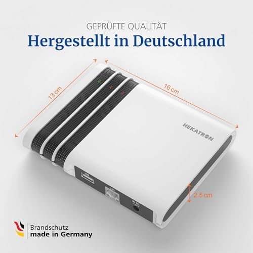 Hekatron Genius Plus X – Rauchmelder mit 10 Jahren Batterie – Testsieger für sicheres Wohnen – Made in Germany