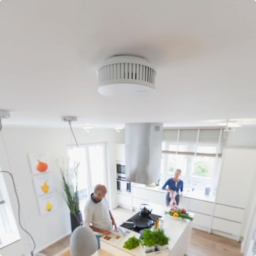 ABUS Rauchmelder RWM250 - 5er Set mit 12-Jahres-Batterie & Hitzewarnung für Wohnräume, Küchen & Wohnwagen - Q-Label zert