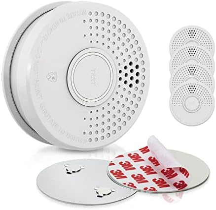 SHD by OneConcept 10er-Set Mini-Rauchmelder mit Magnethalterung – ideal für Küche, Büro & Wohnwagen, mit Testfunktion &