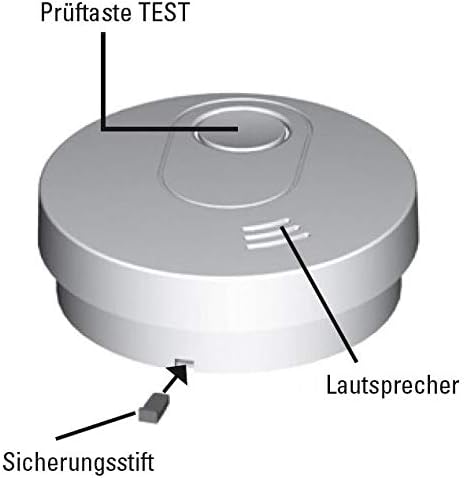 Unitec Rauchwarnmelder - Zertifiziert nach DIN EN 14604 - 10 Jahre Batterielaufzeit für umfassenden Schutz zu Hause