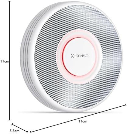 X-Sense WLAN-Rauchmelder XS0B-iR mit Sprachalarm und 17 Standorten – nur 33 mm dünn, 3er Set für optimalen Brandschutz z
