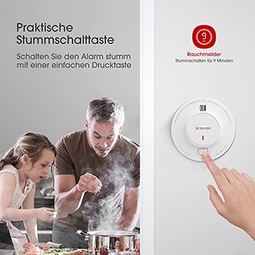 X-Sense Rauchmelder Set 5er - 10 Jahre Batterie, fotoelektrisch, sicher & energiesparend für Zuhause