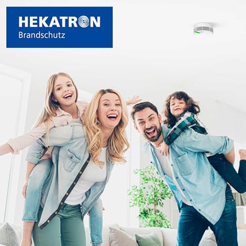 Hekatron Genius Plus X – Vernetzter Rauchmelder mit 10 Jahren Batterie – Testsieger für Sicherheit zu Hause