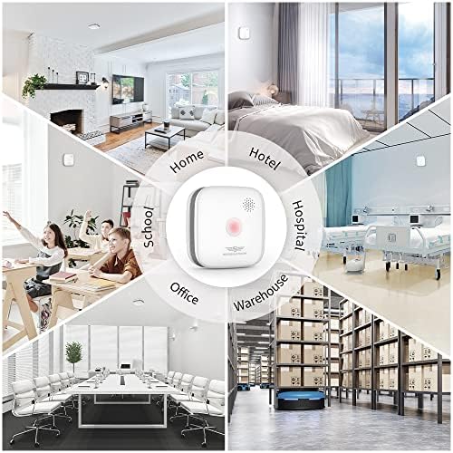 SPREADTRON Rauchmelder mit 10 Jahre Batterie – Fotoelektrischer Feuermelder für sicheres Wohnen im modernen Quadrat-Desi