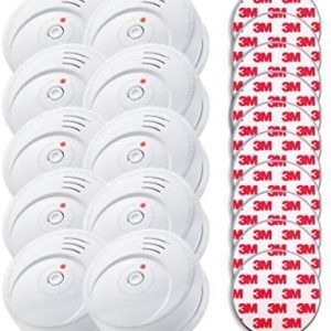 GS506 Rauchmelder 10er Set mit 10 Jahre Batterie & Magnetbefestigung für sicheren Brandschutz zuhause