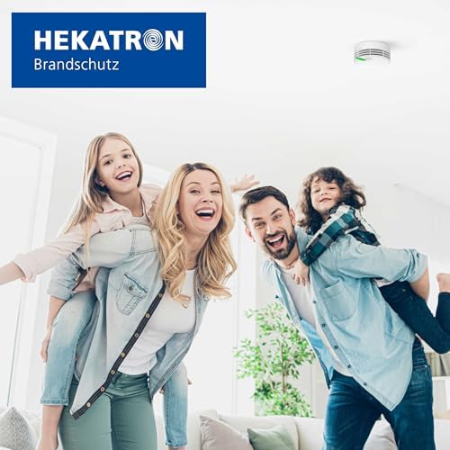 Hekatron Genius Plus X – Vernetzter Rauchmelder mit 10 Jahren Batterie – Testsieger für Sicherheit zu Hause